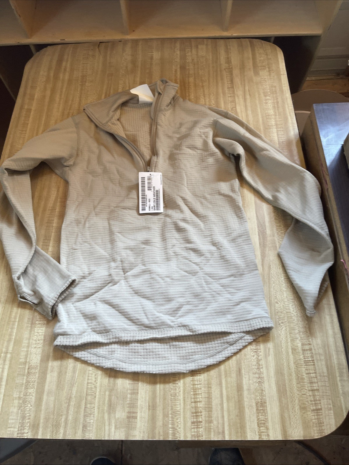 Peckham Waffle Knit Military Cold Weather Shirt XS NWT