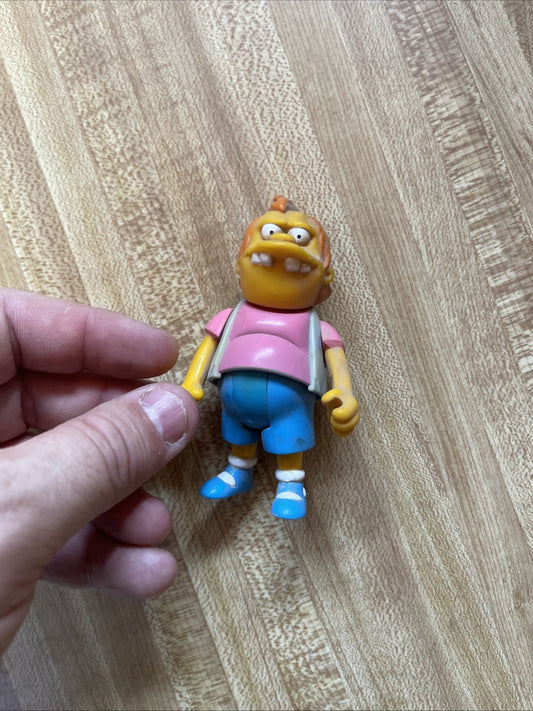 Vintage THE SIMPSONS ACTION FIGURE ! NELSON ! 20TH C. Fox 1990 TOY 3.5" Loose 🔥