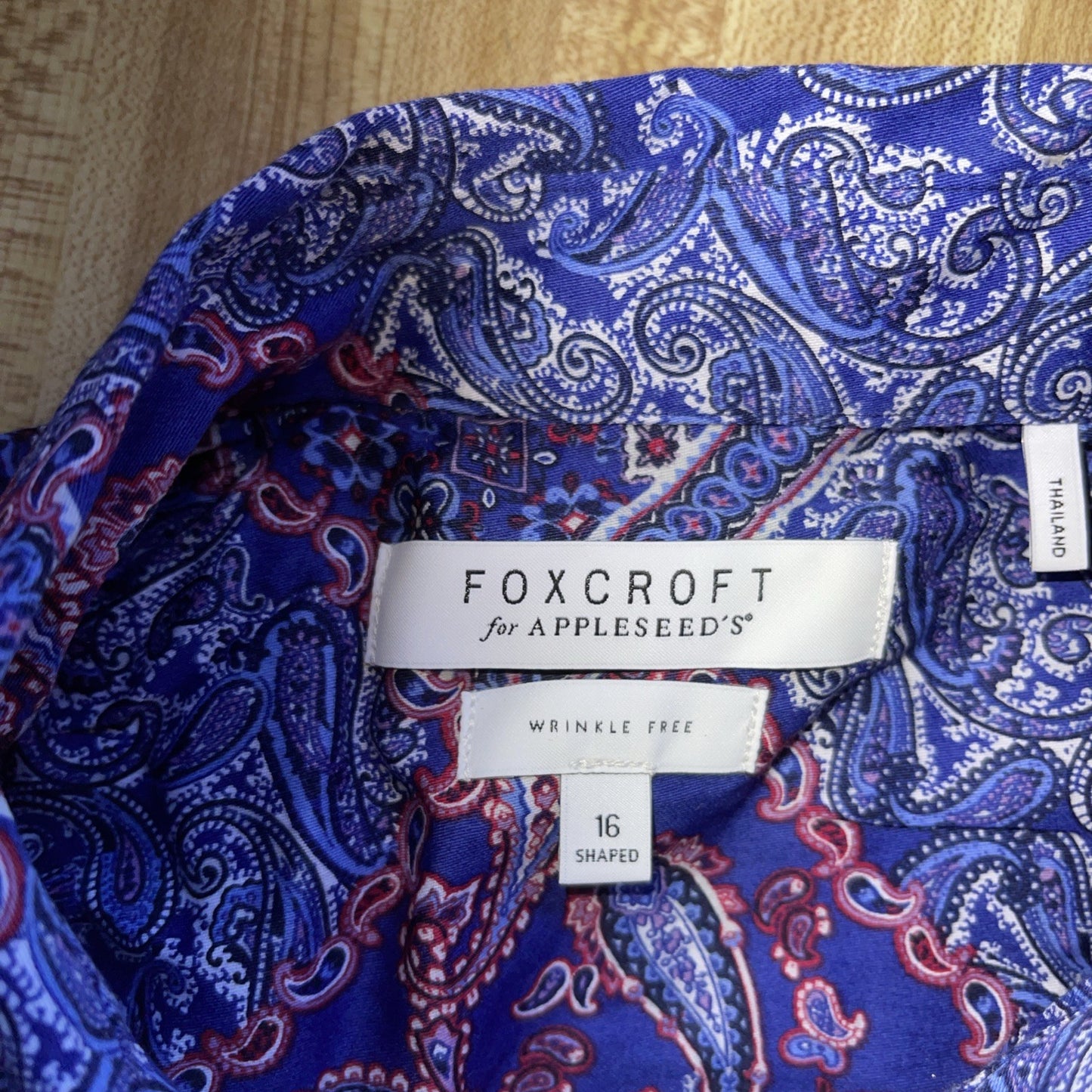 foxcroft wrinkle free shirt 16