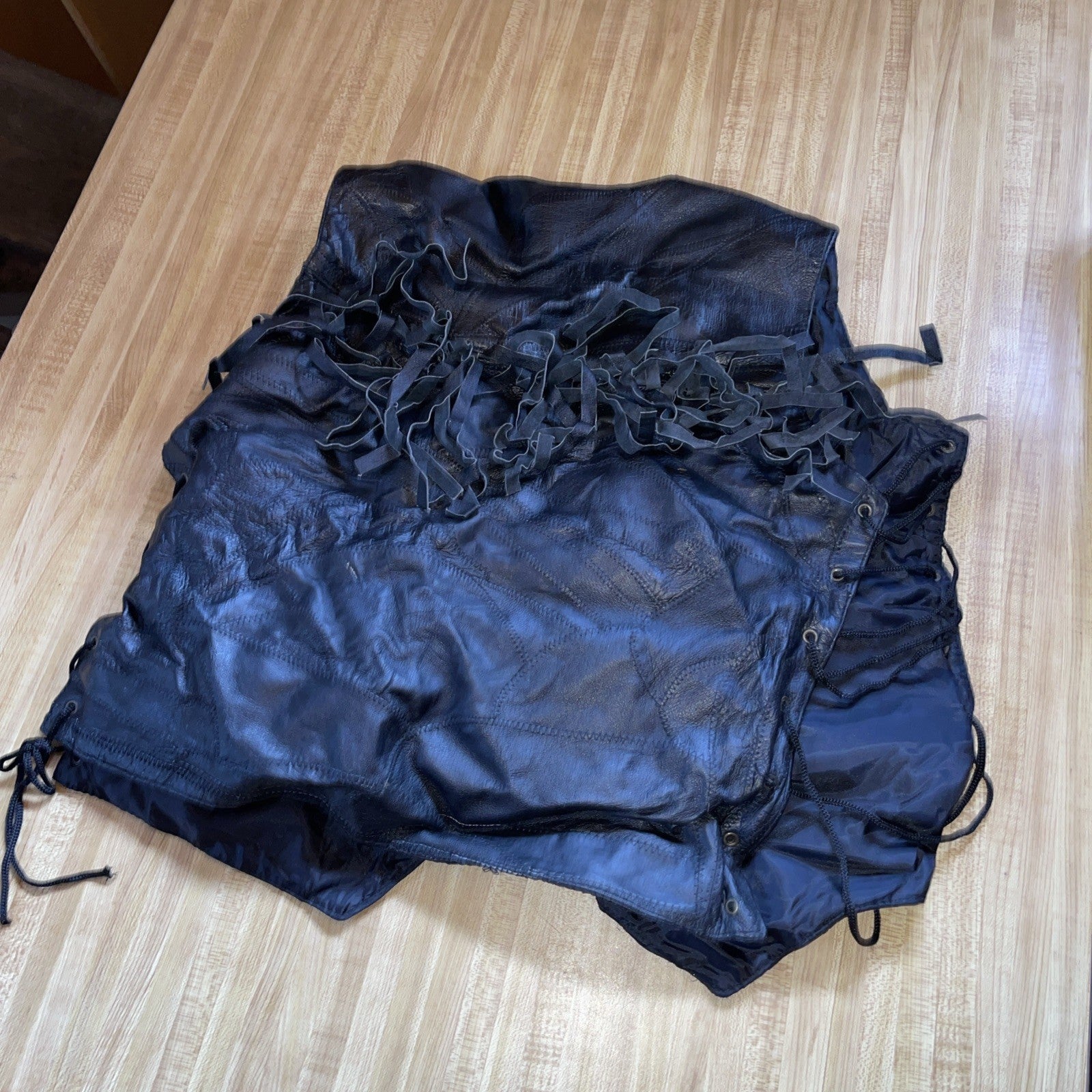 Canyon Creek Leather Biker Vest Medium 