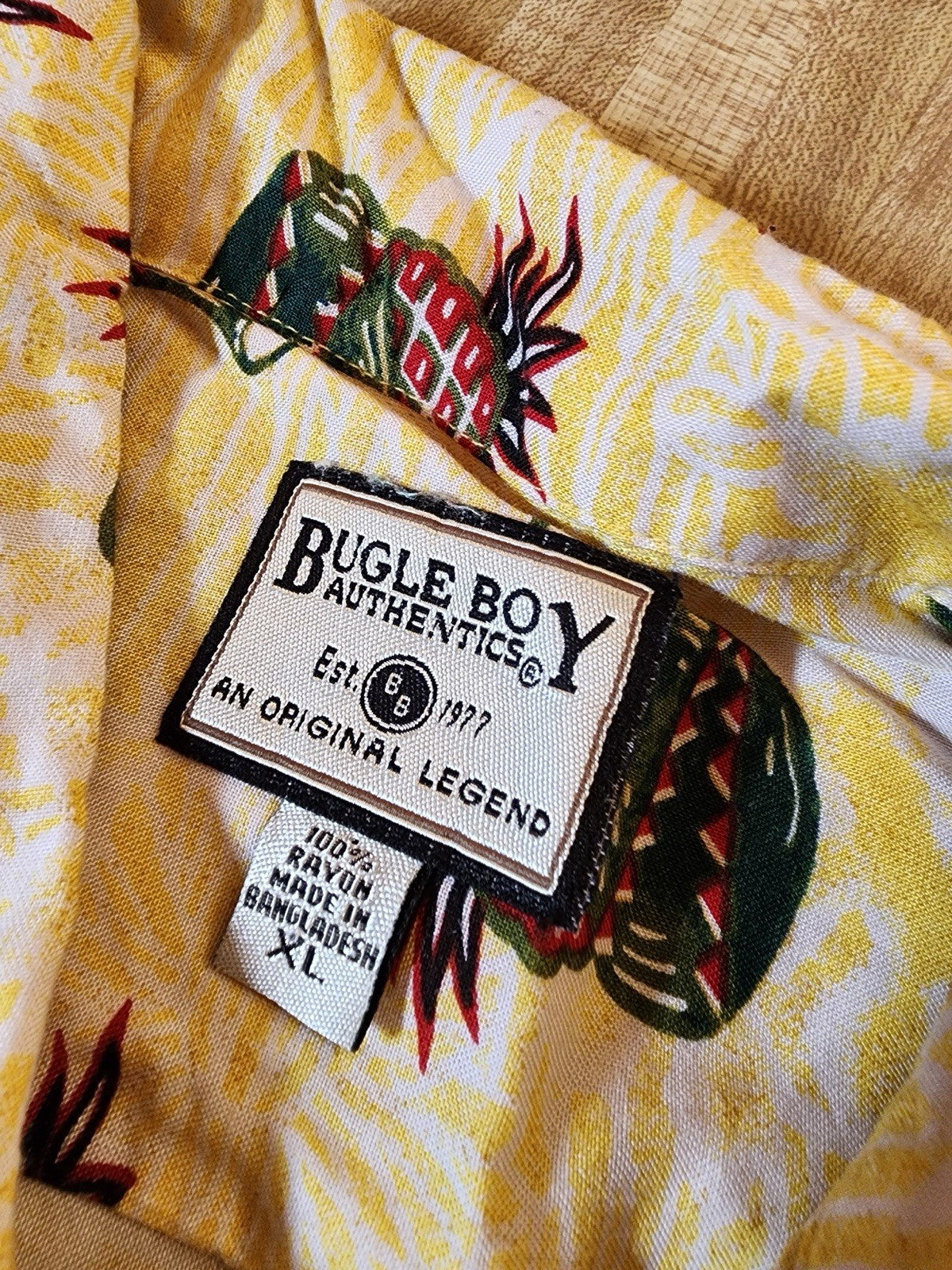 Bugle Boy Hawaiian Shirt XL