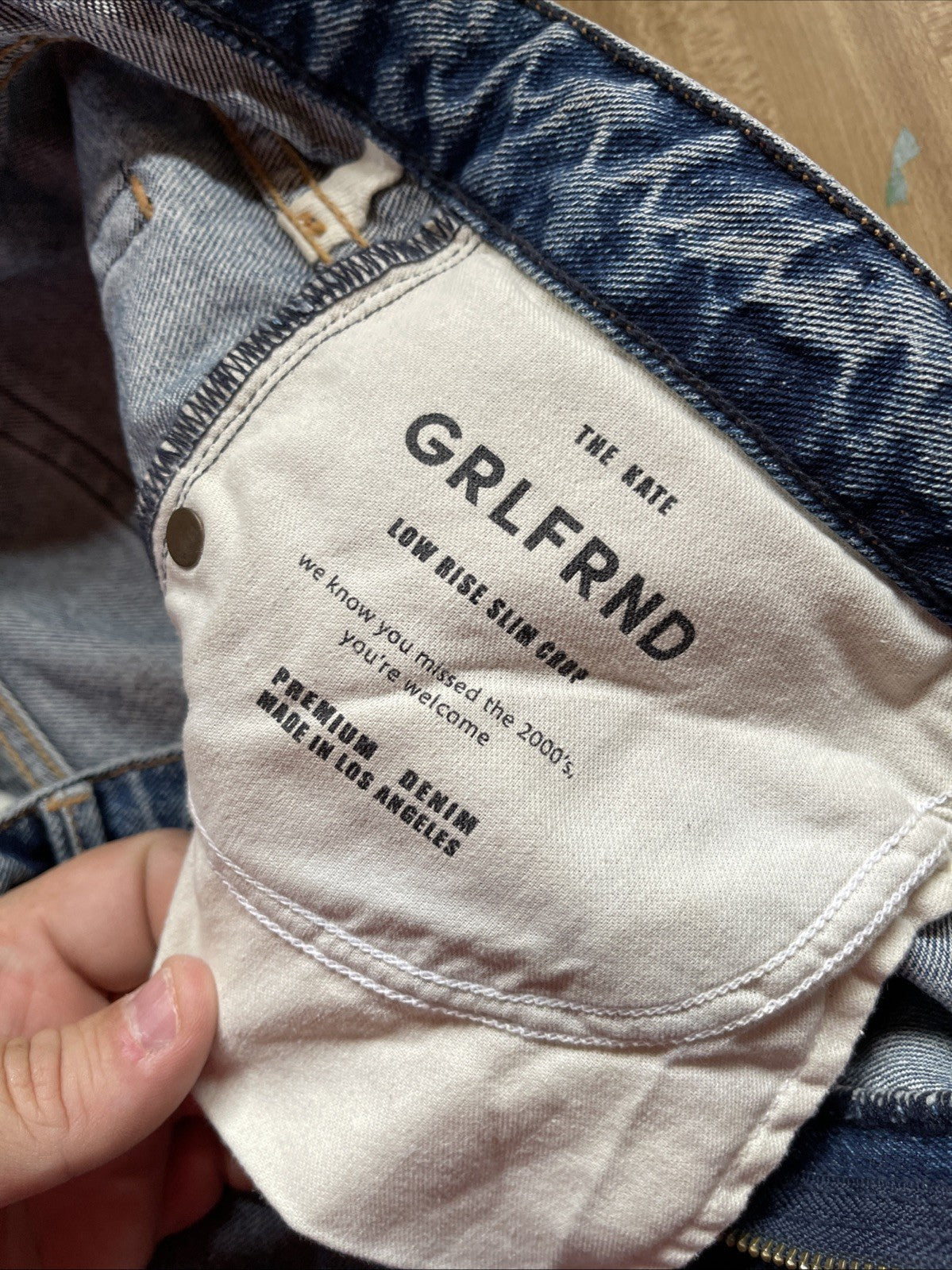 Grlfrnd The Kate Low Ride Slim Crop Jeans 28