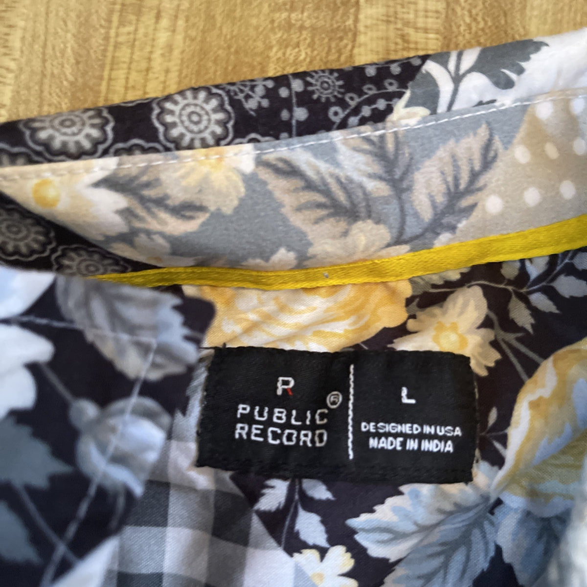 Public Record Button Up Large 