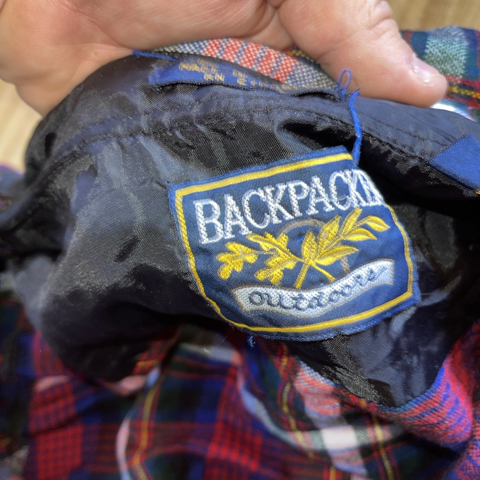 Vintage Backpacker Outdoors Flannel Medium 