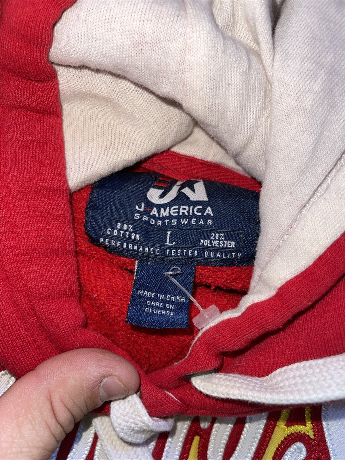 J America Pittsburgh State University Hoodie Large 