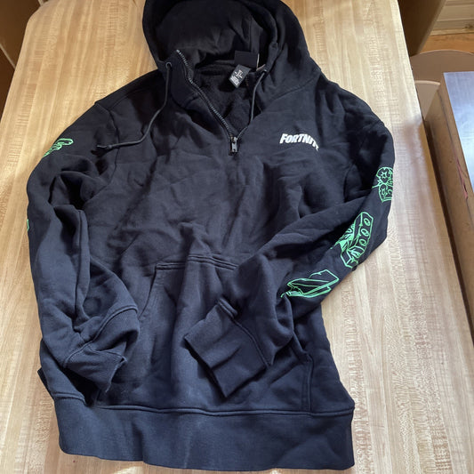 H&M Fortnite Hoodie Quarter Zip Large 