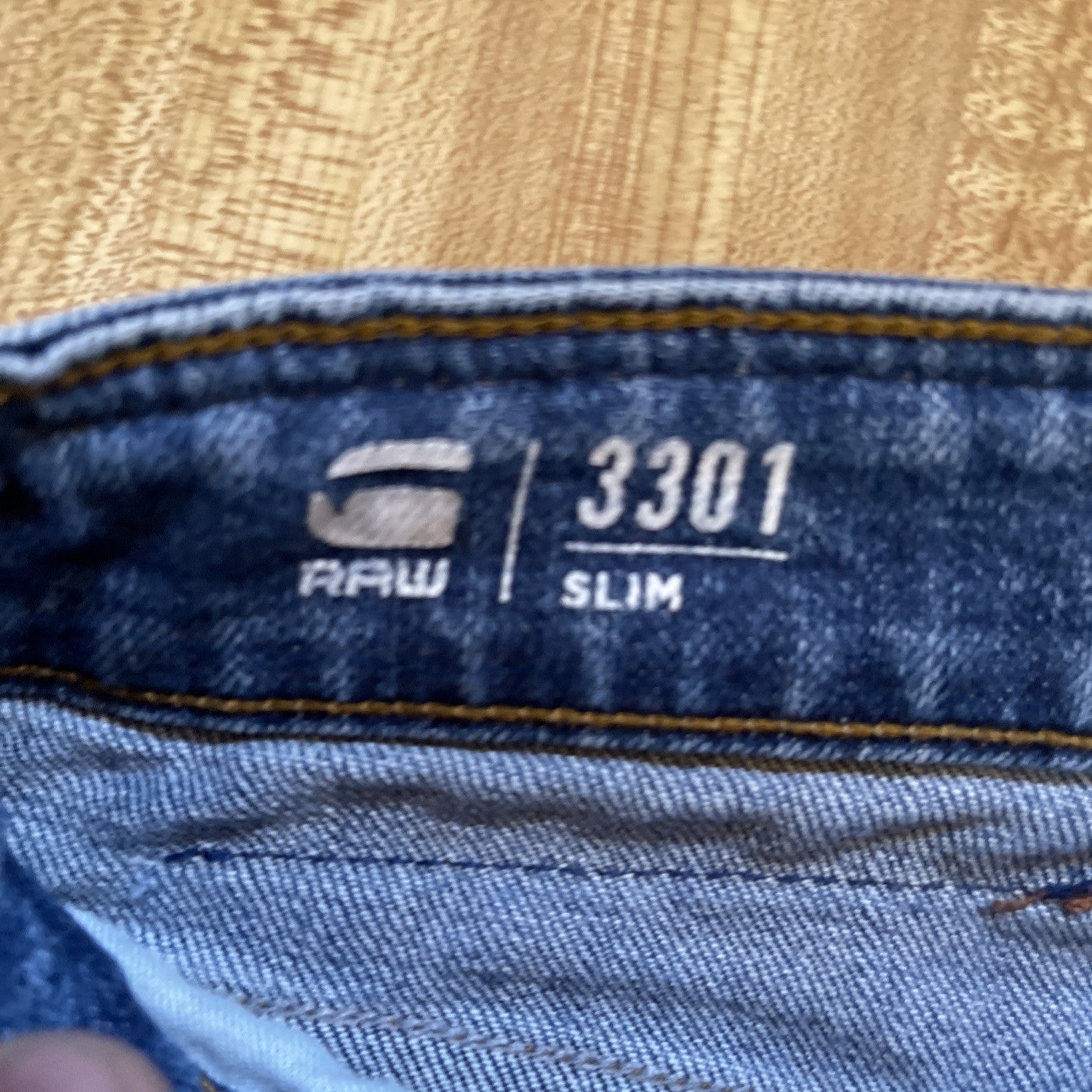 G Star Raw 3301 Slim Restored Denim Jeans 30/32