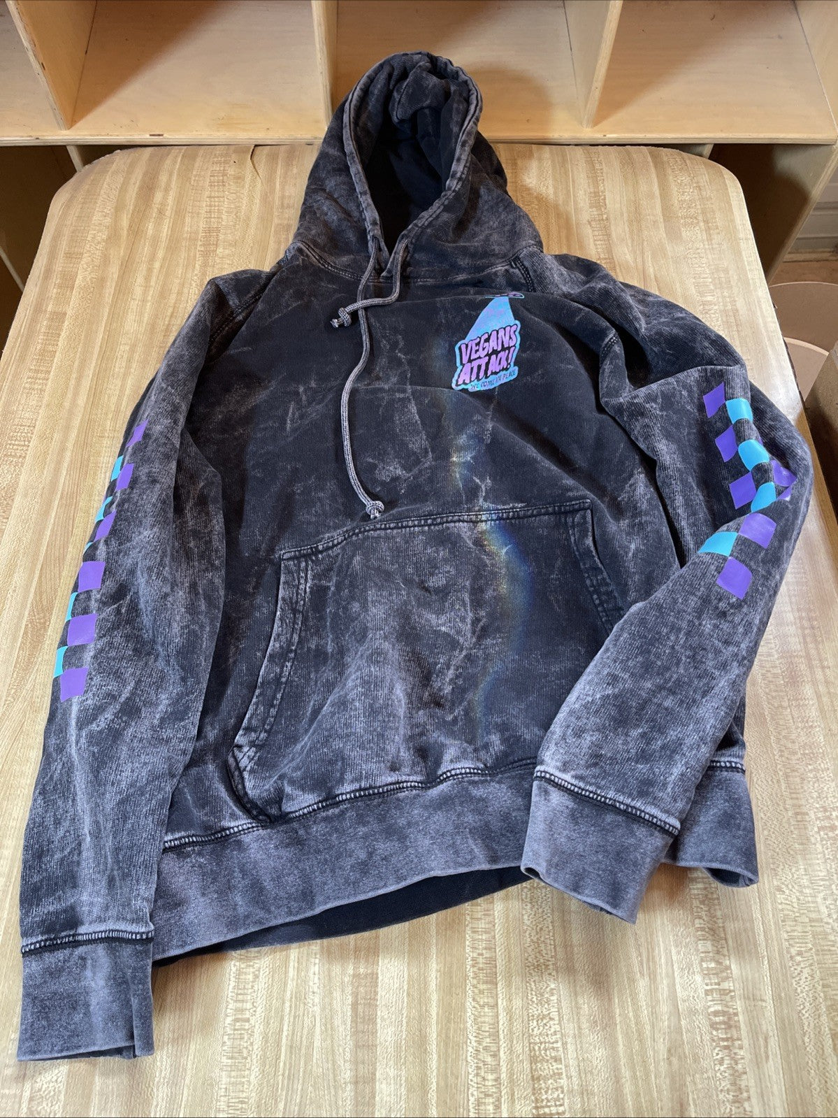 Vegans Attack Hoodie Large 