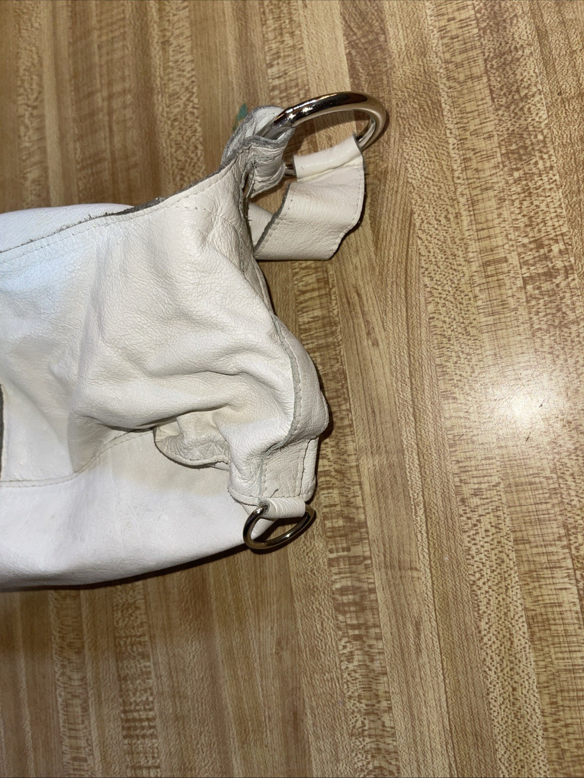 Allison Burns Leather Purse Broken Zipper 