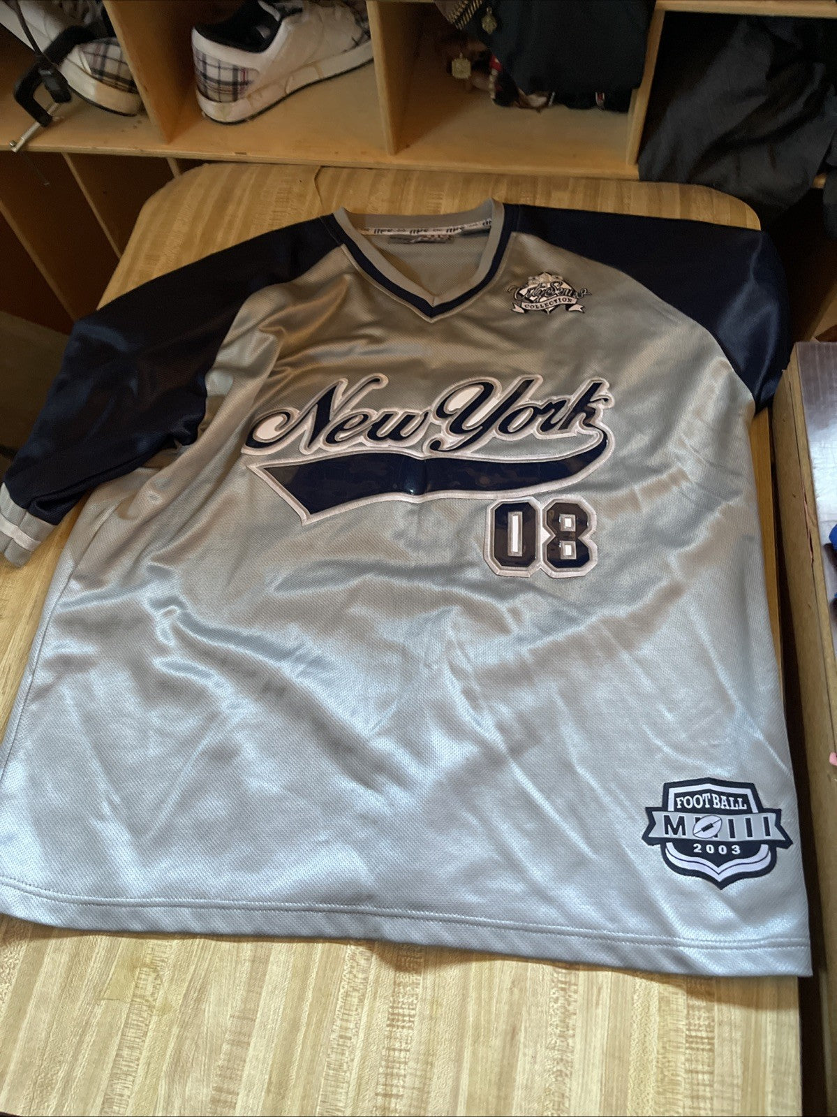 Vintage 2003 NYC 212 Football Jersey 2XL 