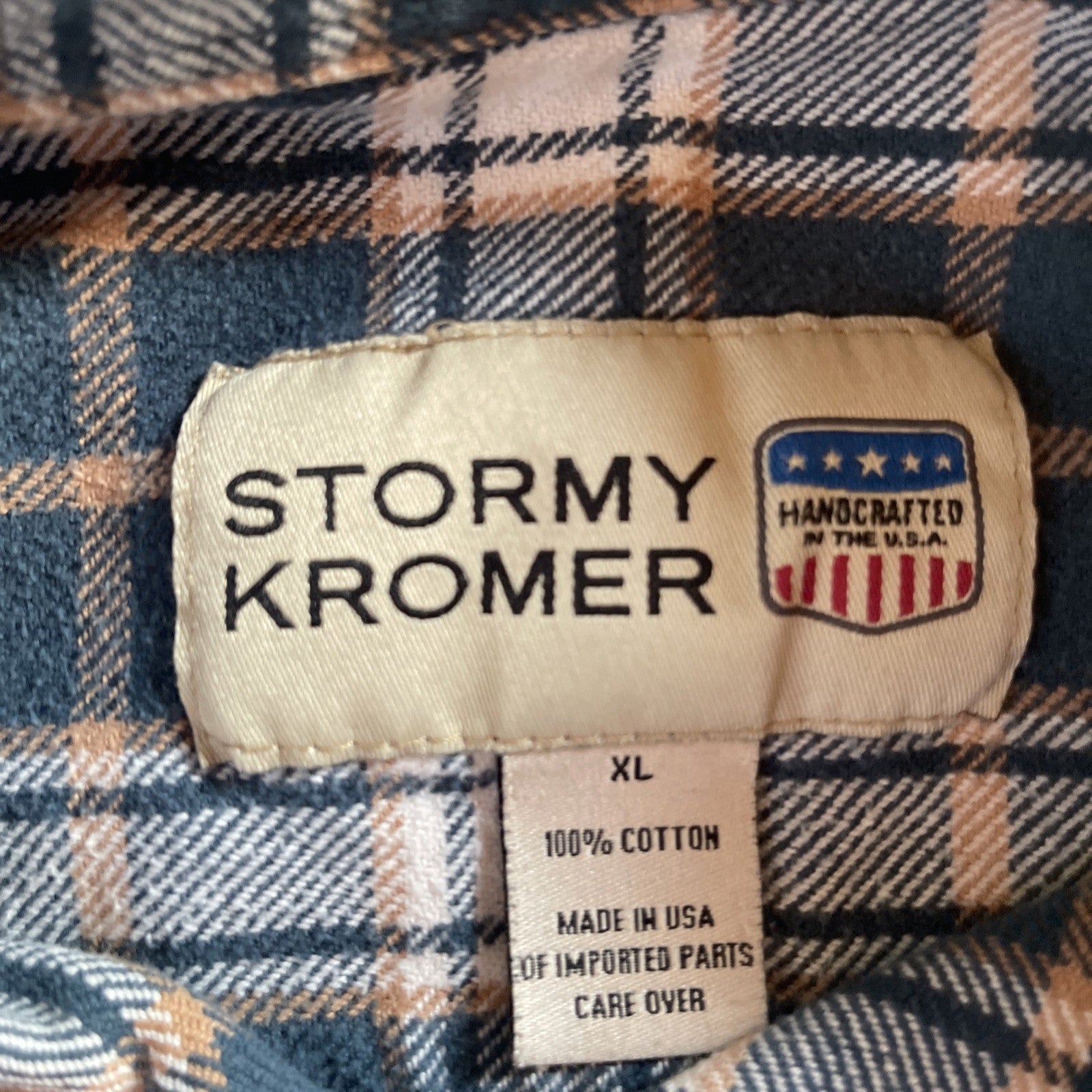 stormy kromer flannel shirt xl