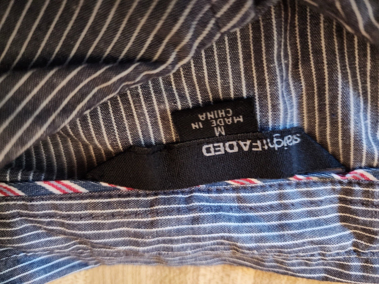 straight faded button up Medium 