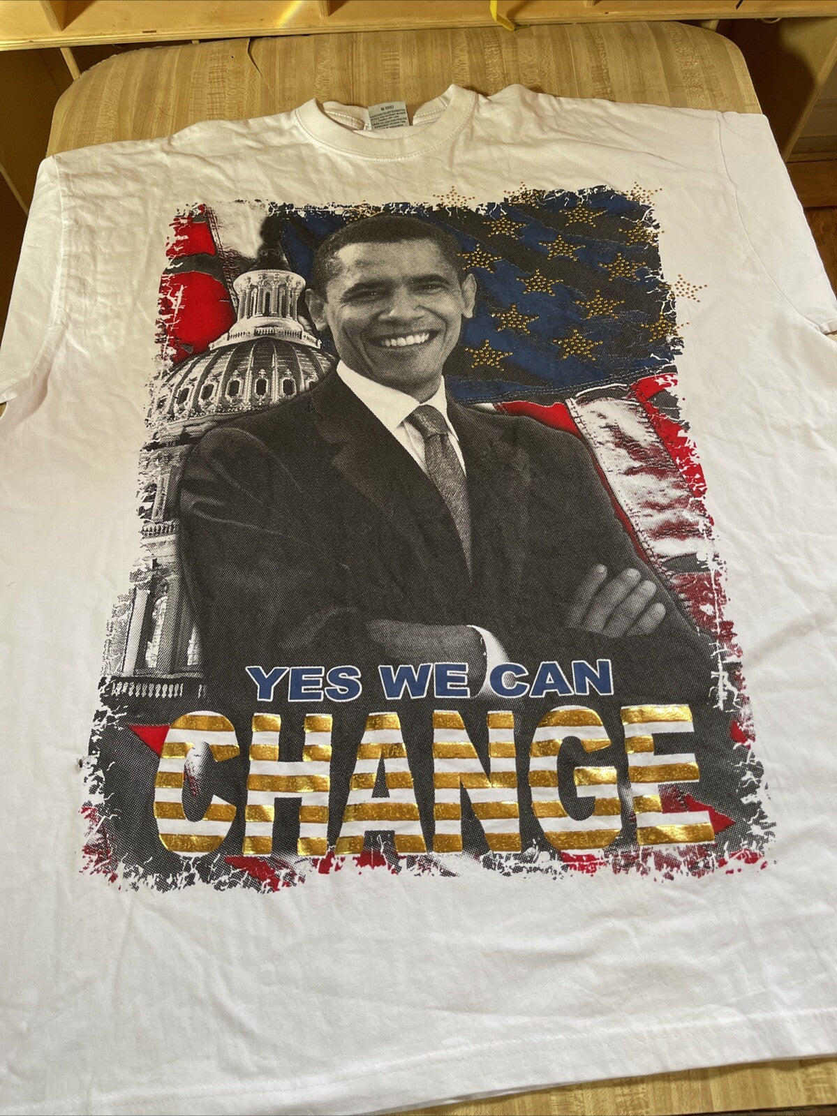 obama yes we can t shirt 4XL