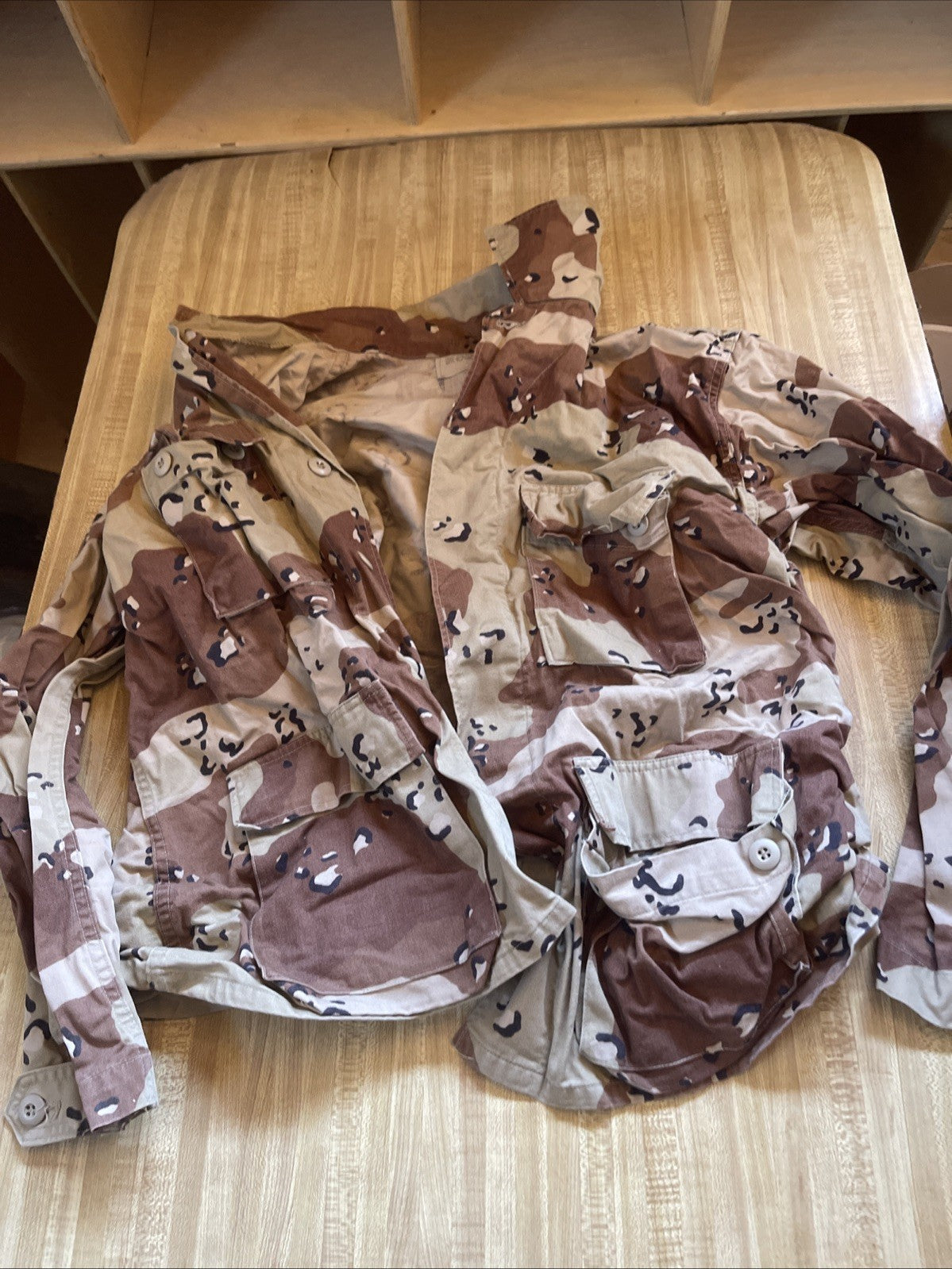 Desert Camo Military Jacket Large 