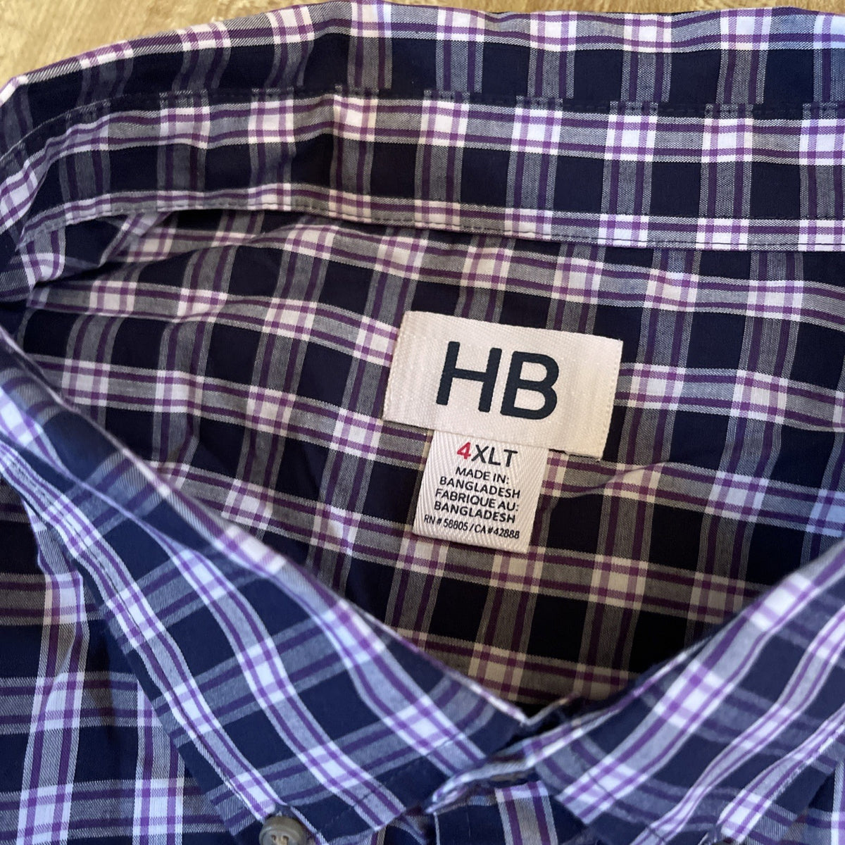 HB Button Down 4XLT 
