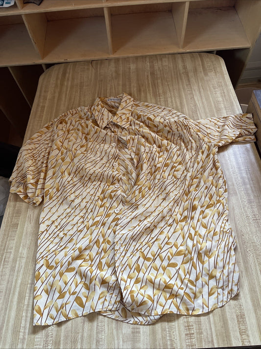 Vintage Messori Silk Shirt XL Made In Italy