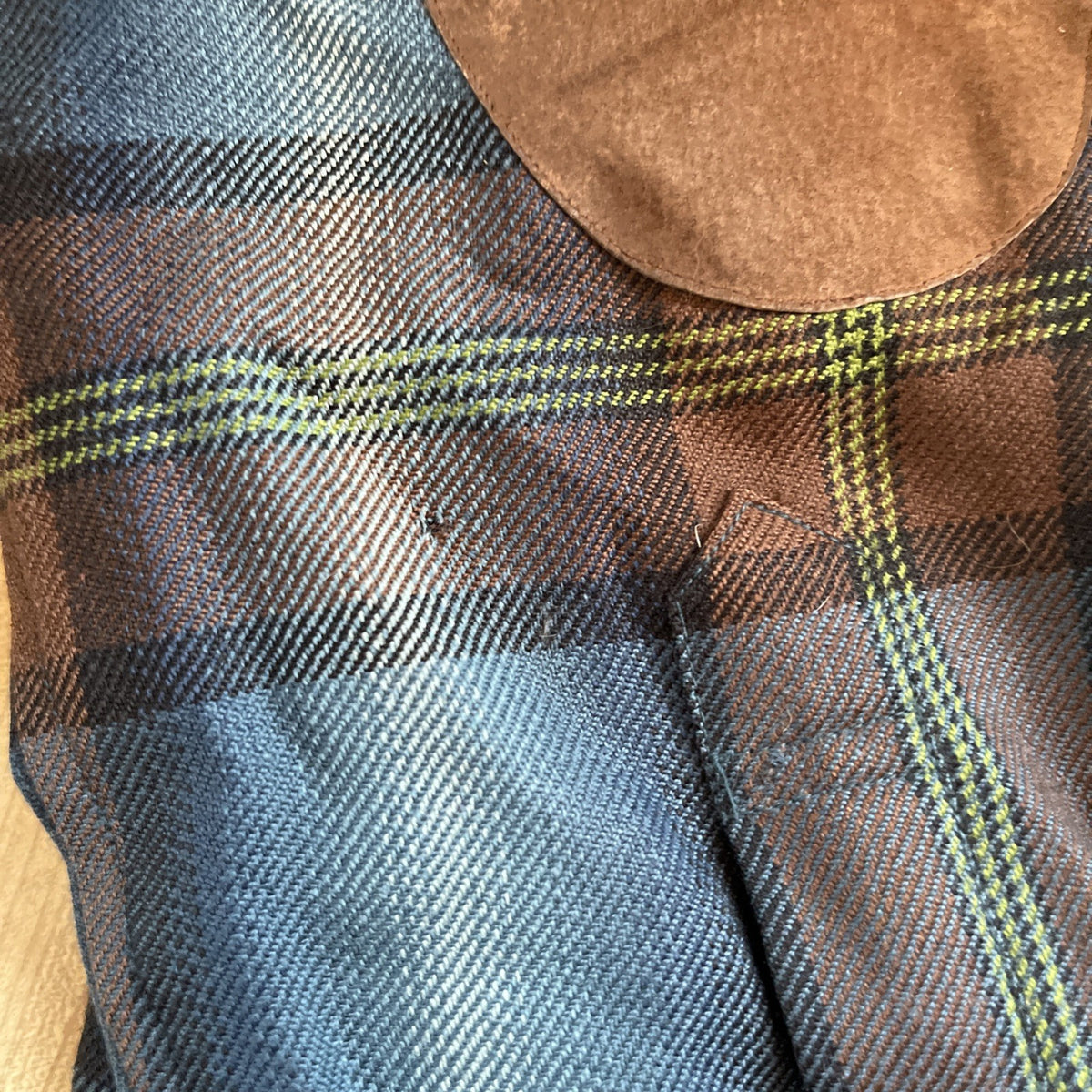 Lauren Ralph Lauren Wool Flannel Shacket Medium Has Holes