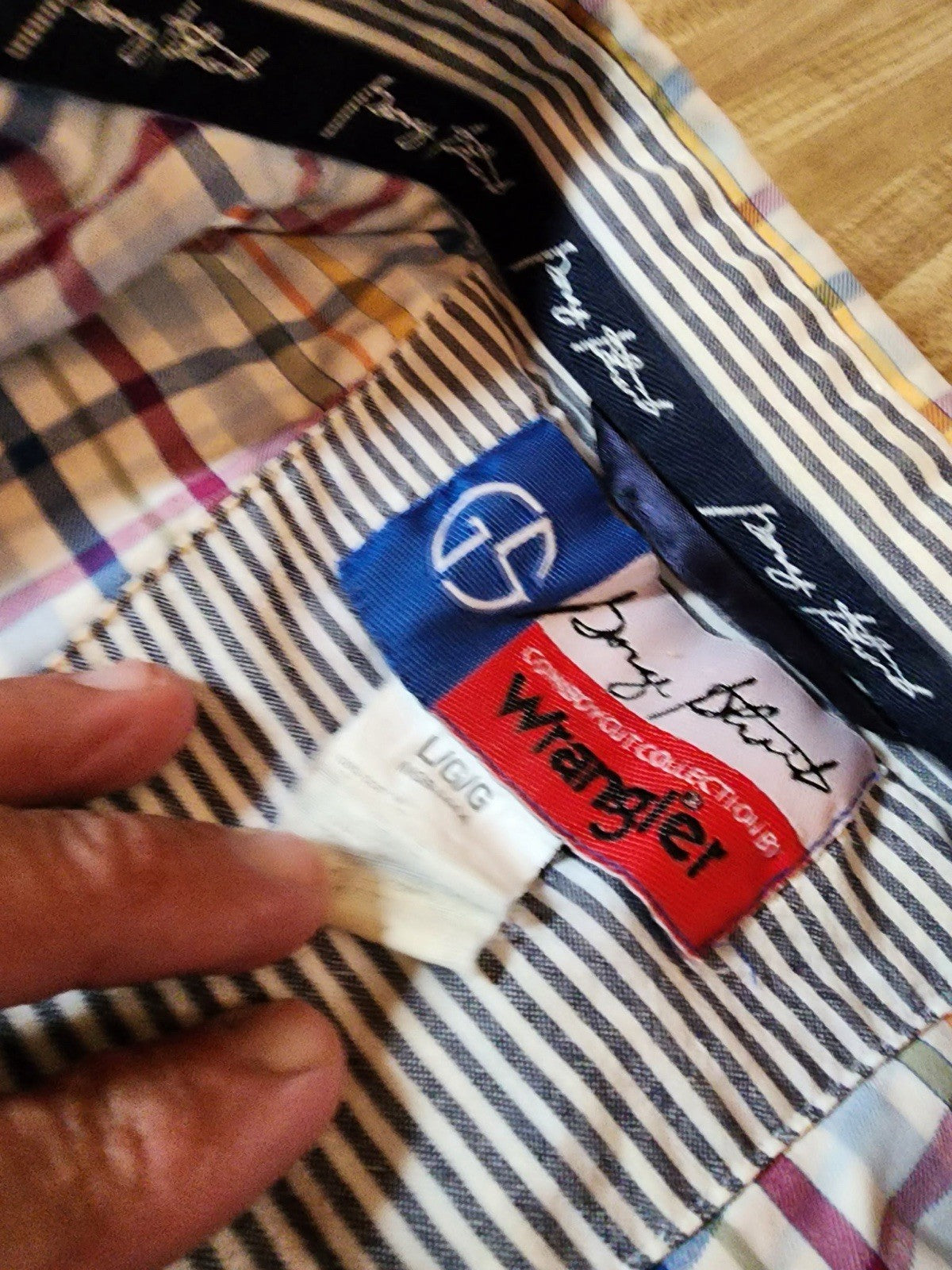 wrangler george strait shirt large