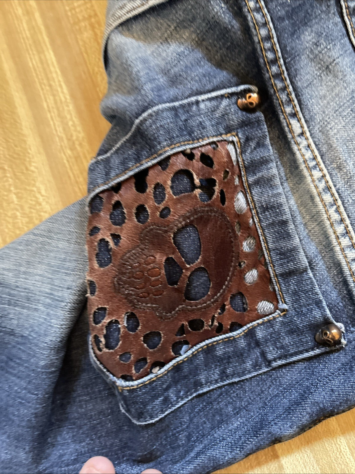 Petit Sexy Street Skull Jeans 30x31 Tag Says 40, But They Are 30
