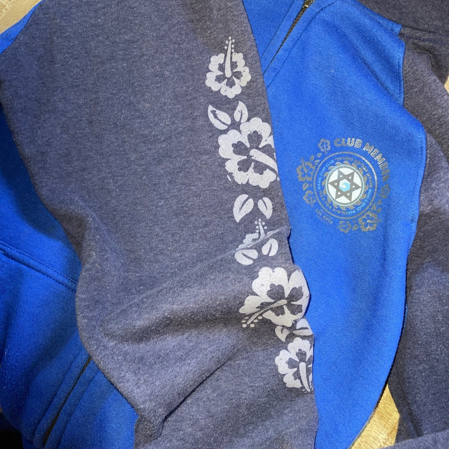 Borderline Basic Wear Israel Surf Club Member Full Zip Hoodie Medium