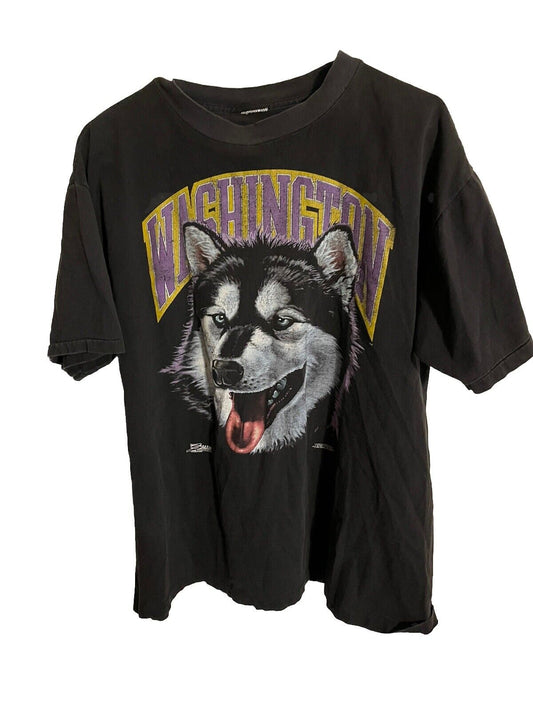 Vintage 1991 Washington Huskies T Shirt XL 