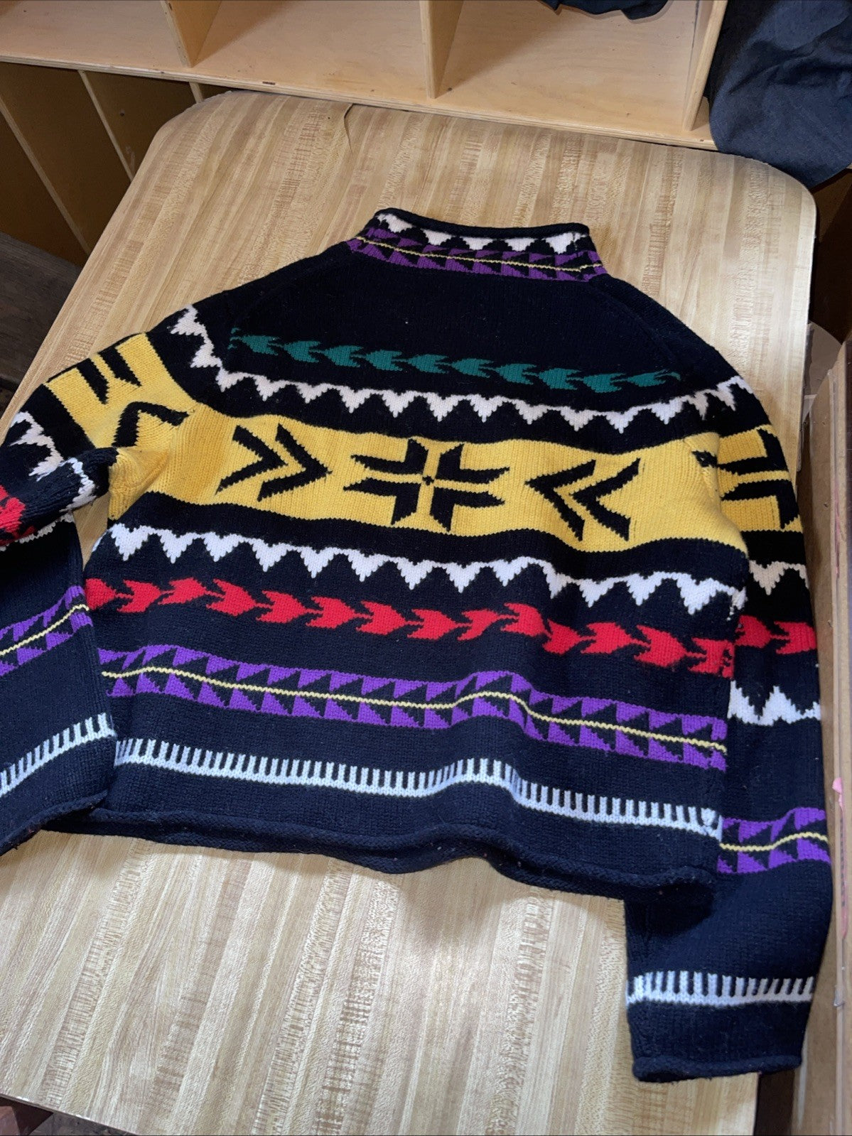 Polo Ralph Lauren Jacquard Knit Turtleneck Sweater Aztec Southwestern XXL 