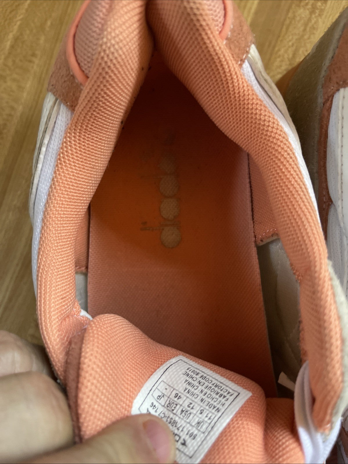 Diadora N9000 Men’s Size 12 Tennis Shoes Peaches and Cream Color-way