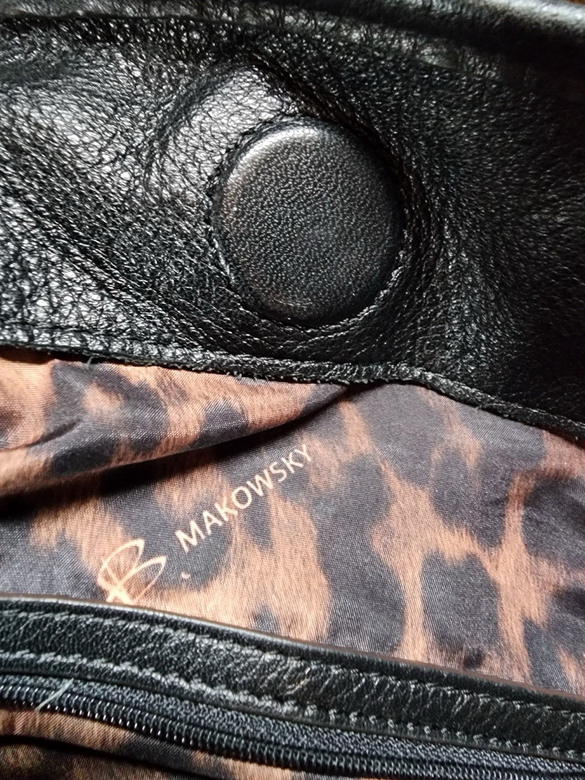 b makowsky leather handbag