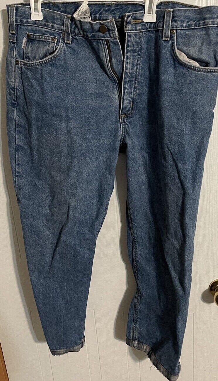 Carhartt Flannel Lined Jeans 38x30