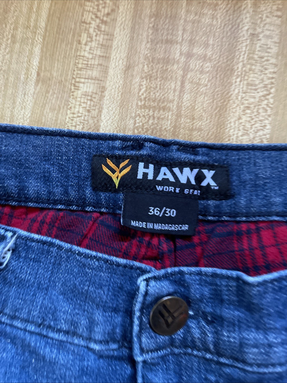 Hawx Workwear Flannel Lined Jeans 36/30