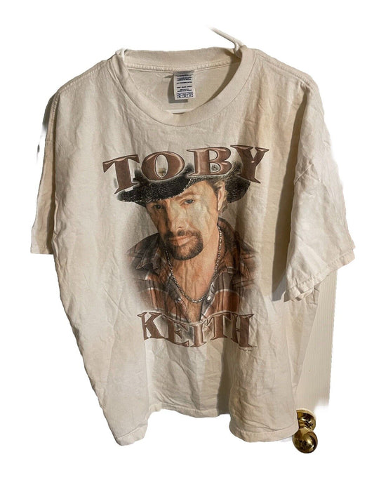 Toby Keith 2007 Big Dog Daddy Tour T Shirt XL Has Stains