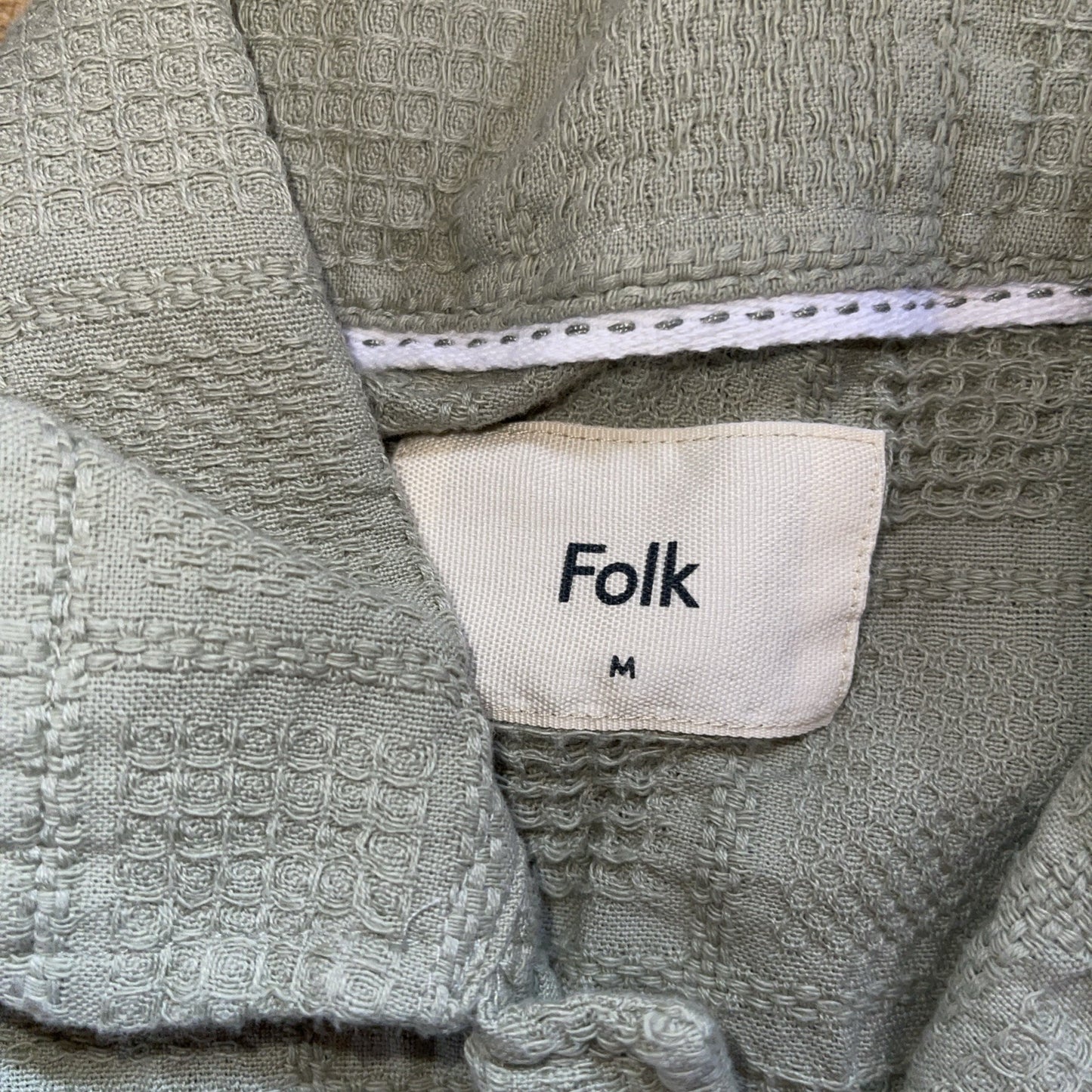 Folk Button Up Shirt Medium 