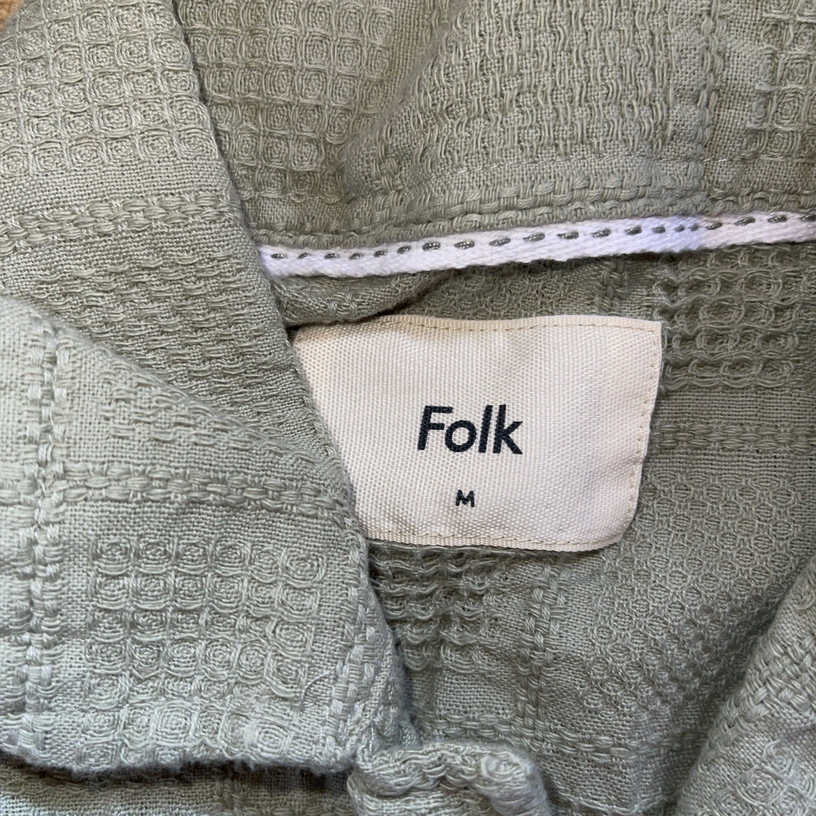 Folk Button Up Shirt Medium 