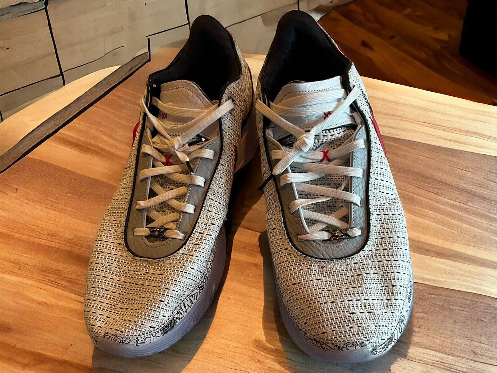 Nike Lebron XX 20 ‘The Debut’ White Gold US Men's Size 17 DJ5423-100 NEW