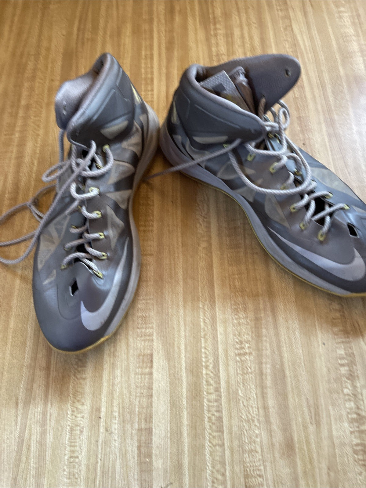 Size 15 - Nike LeBron 10 Yellow Diamond