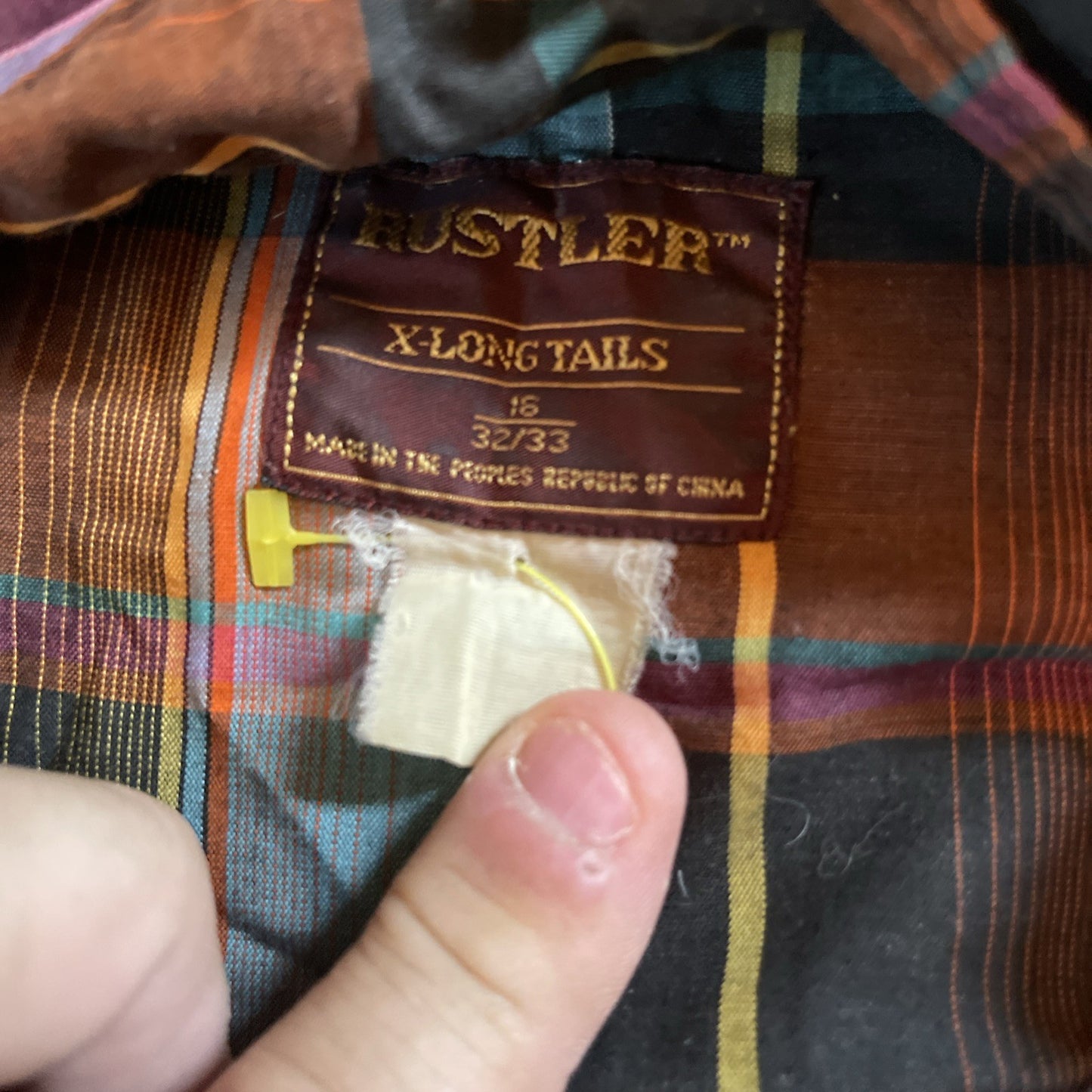 vintage rustler pearl snap shirt X Long Tails 16