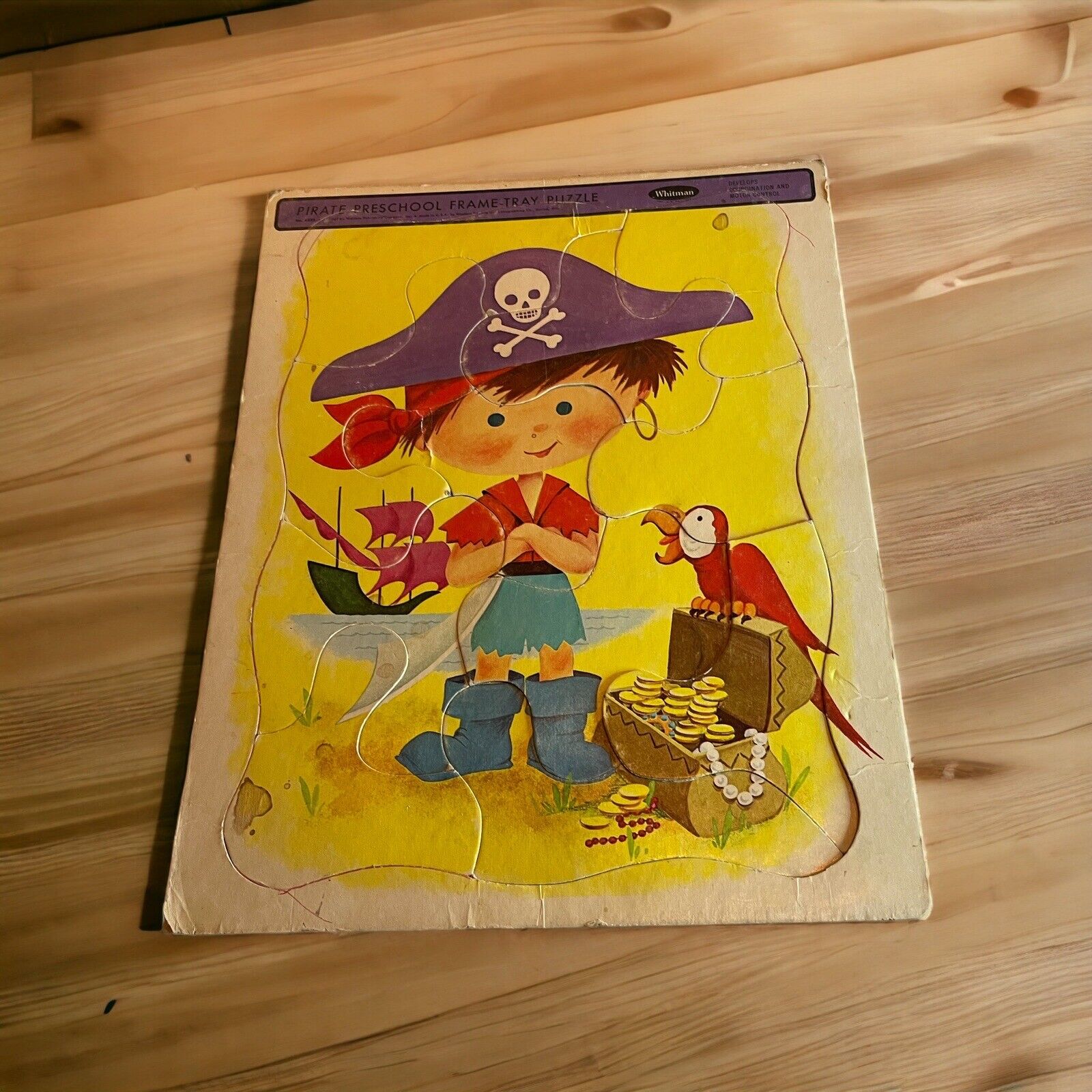 Vintage 1967 Pirate Puzzle 