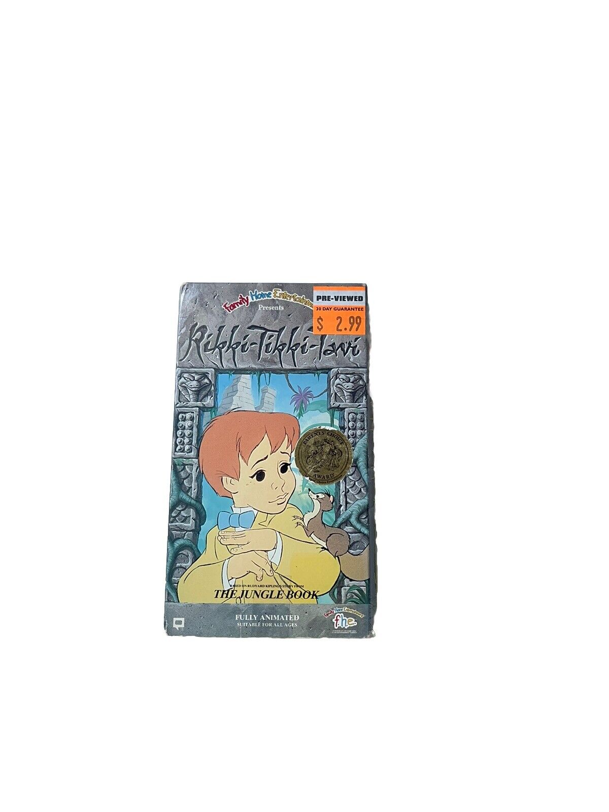 Rikki-Tikki-Tavi VHS 1975 Animated Film 1991 Adventure