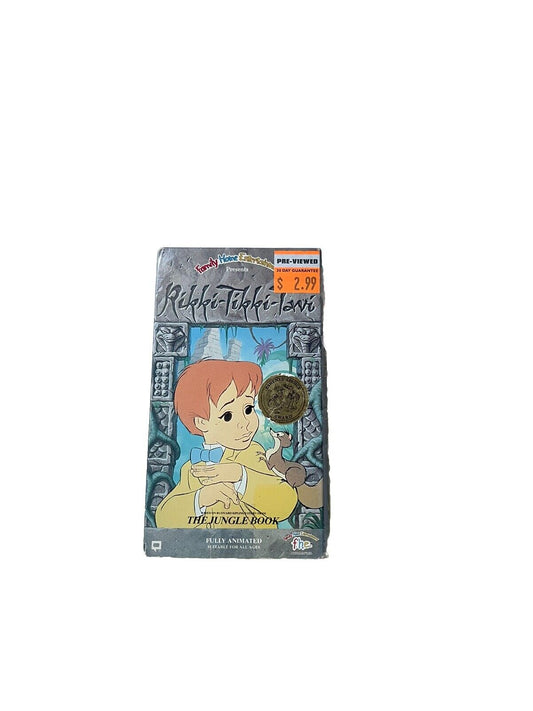 Rikki-Tikki-Tavi VHS 1975 Animated Film 1991 Adventure