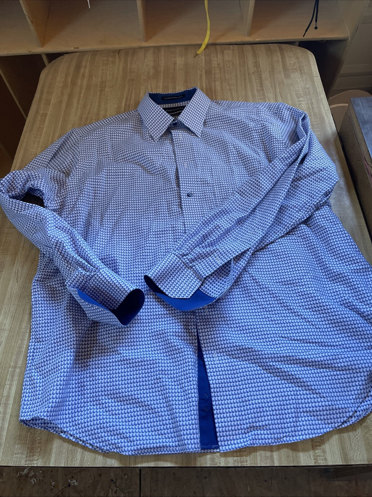 Paul Fredrick Dress Shirt 17.5 Non Iron