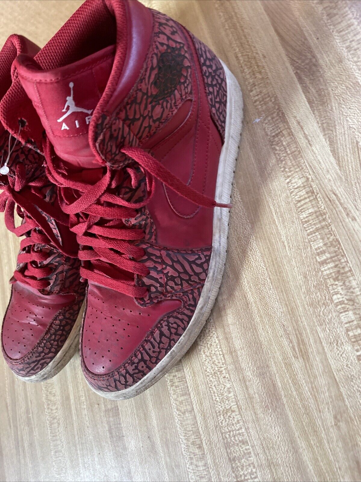Size 11 - Air Jordan 1 Retro High Red Elephant