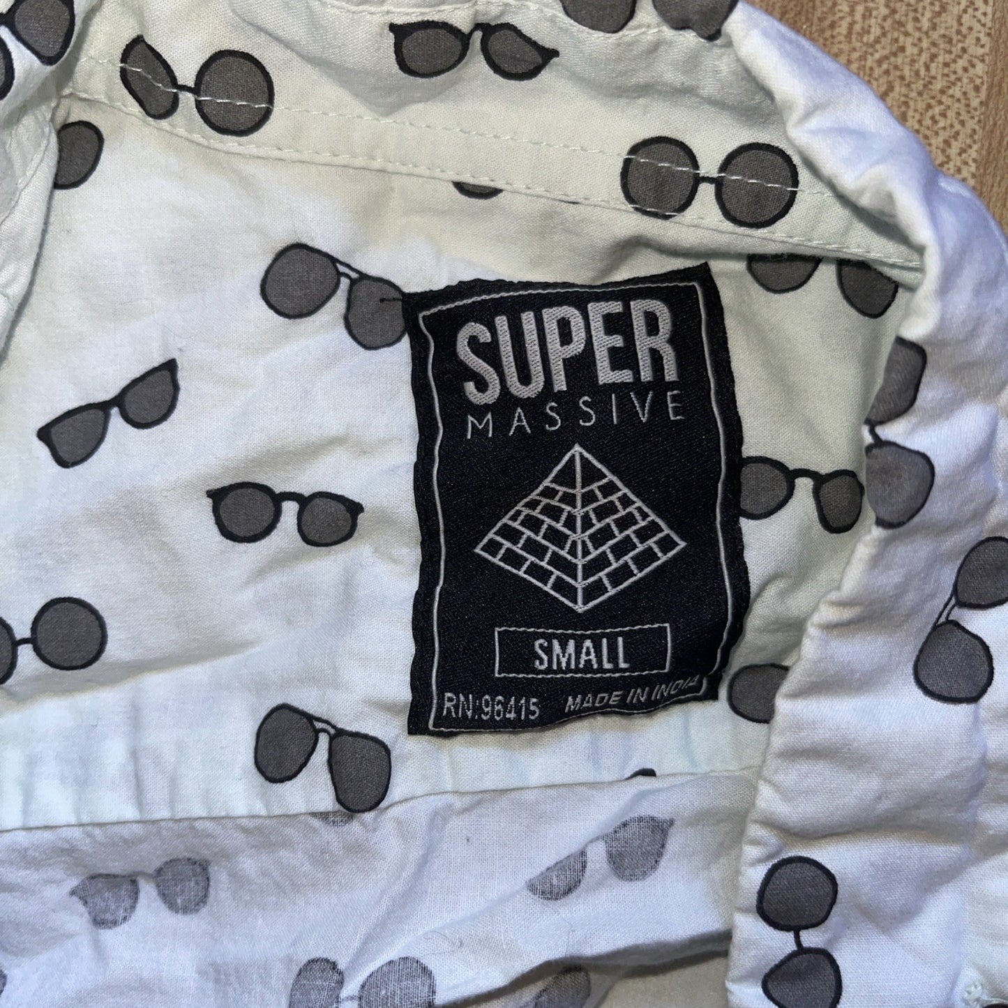 Super Massive Button Down Small AOP