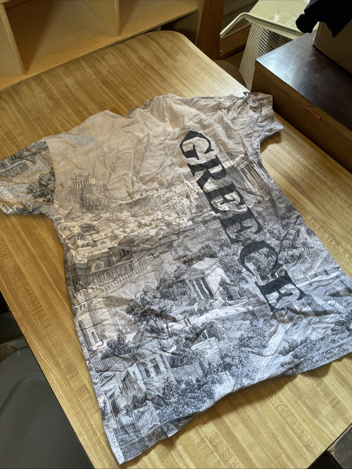 Greece All Over Print T Shirt XL