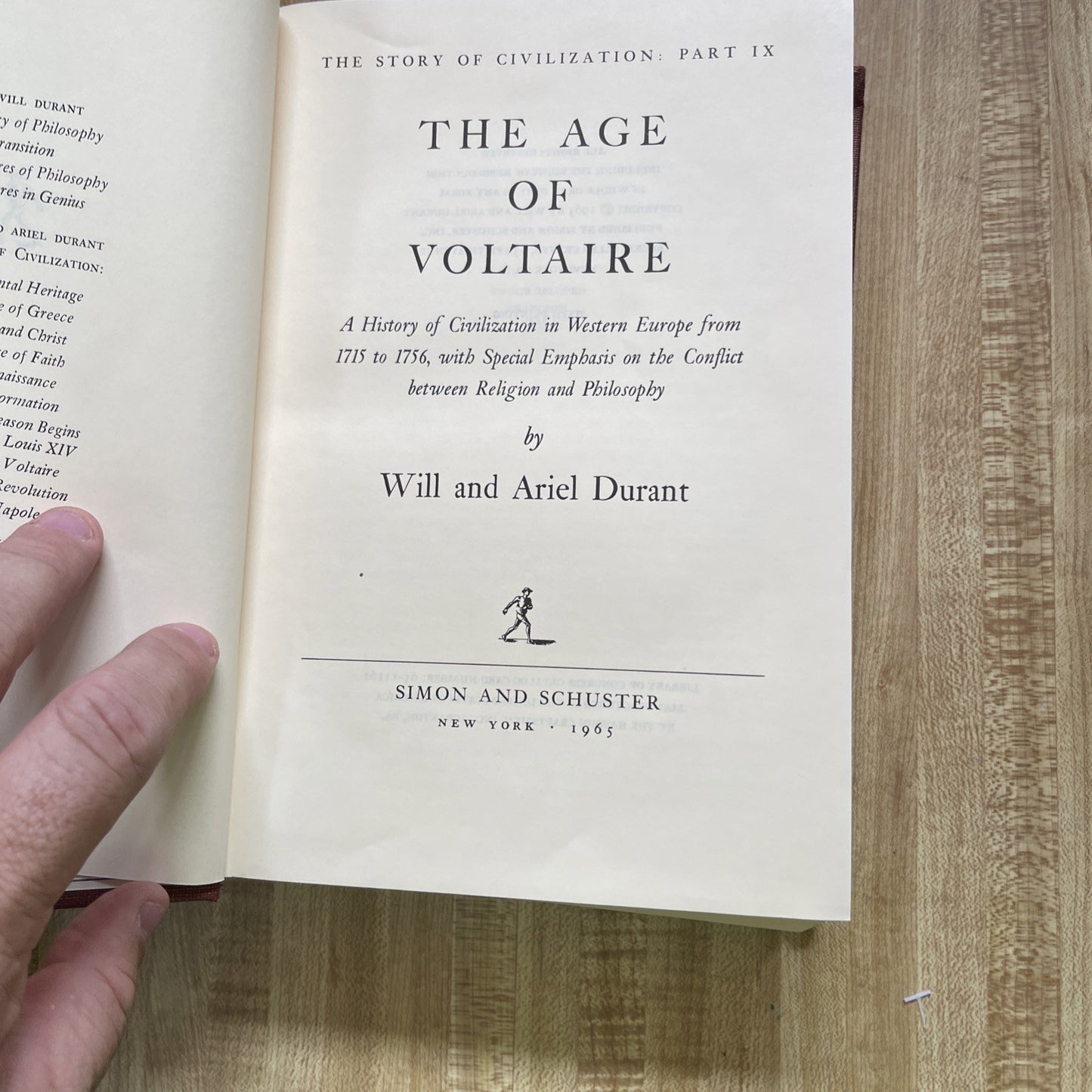The Age Of Voltaire Hardcover 