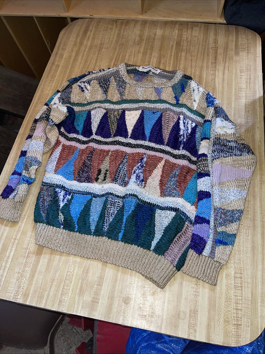 Vintage Mariembad Sweater Thick Heavy Chunky Coogi Style Medium