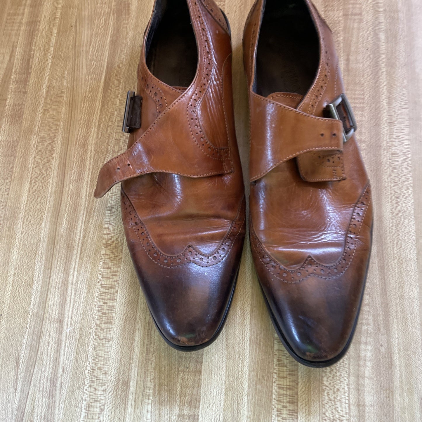 Carrucci Monk Strap Shoes 10 See Pictures 