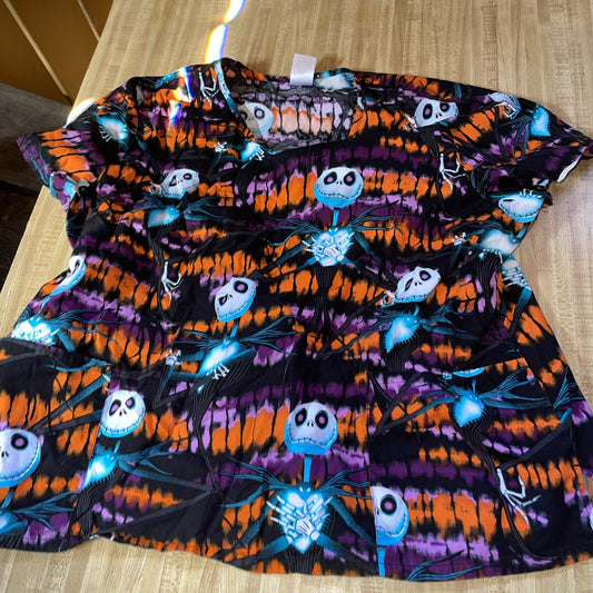 tim burton's the nightmare before christmas Scrub Top 3XL 