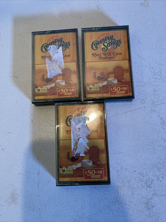 Country Songs That Will Live Forever Cassette Lot