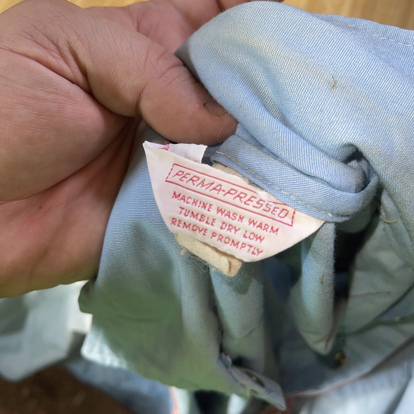Vintage Perma Press Pearl Snap 3XL