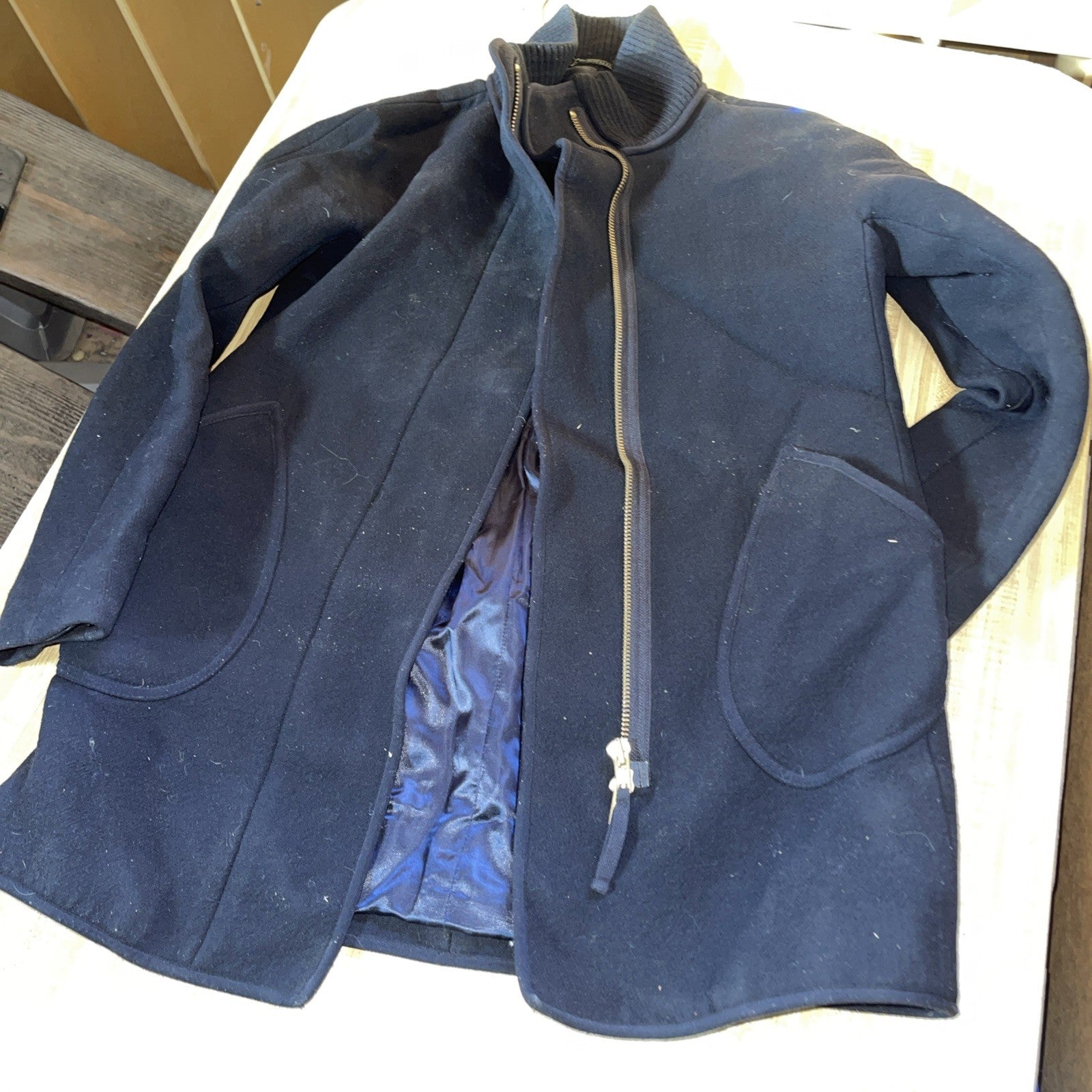 Vintage J Crew Double Cloth Coat 0